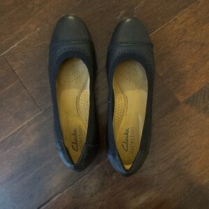 black clarks collection ballet flats business casual shoes us size 6